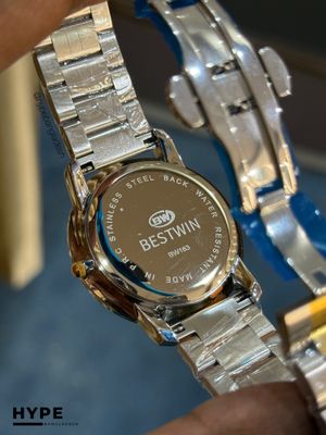 Bestwin BW163 Stainless Steel Watch (Blue Dial)_img_3