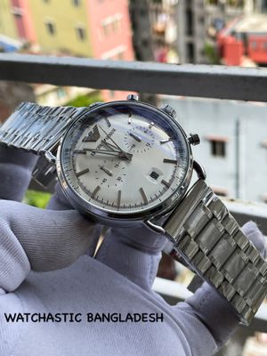 Armani Chain Oval Simple White Dial_img_0