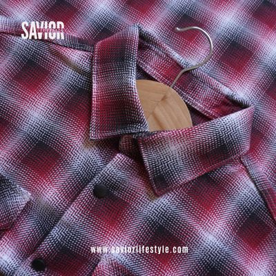 Crimson Black - Double Pocket Full Sleeve Check Shirt_img_1