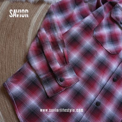 Crimson Black - Double Pocket Full Sleeve Check Shirt_img_2
