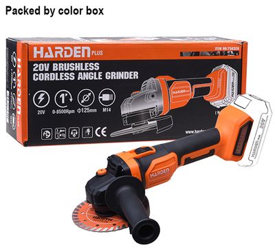 HARDEN 4" 20V Cordless Brushless Angle Grinder | Tool Only | 5000-8500 RPM | Digital Speed Control | Model: 756322_img_0
