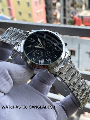 Fossil Quartz Chain Chrono Black Dial_img_0