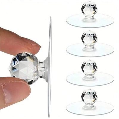 10pcs Diamond wall hook self adhesive stylish design for multipurpose use_img_3