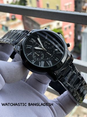 Fossil Quartz Chain Chrono Full Black_img_0