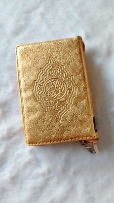৫ ইঞ্চি গোল্ডেন সেইন কভার রেইনবো কালার কোডেড কোর'আন শরীফ_img_1