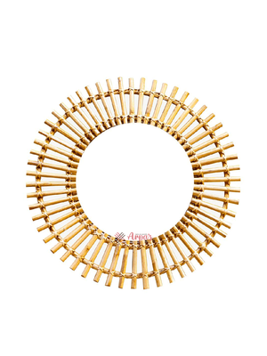 Attractive Cane Made Round Mirror_img_1