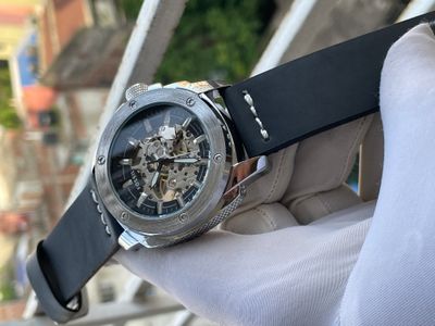Fossil Auto Black Dial Black Belt_img_0