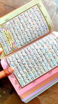 ৬ ইঞ্চি কালার কোডেড রেইনবো কোর'আন_img_3