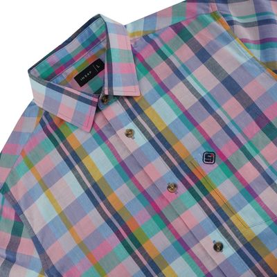 Men’s Colorful Checkered Casual Shirt | Insaf Wears_img_1