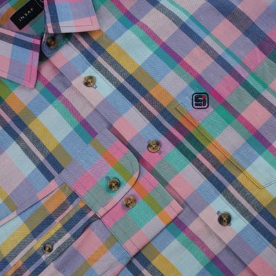 Men’s Colorful Checkered Casual Shirt | Insaf Wears_img_2