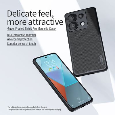 Nillkin Super Frosted Shield Pro Magnetic Matte cover case for Xiaomi Poco X6 5G, Xiaomi Redmi Note 13 Pro 5G (incompatible with Xiaomi Redmi Note 13 Pro 5G)_img_1