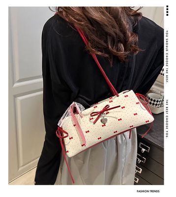 Korean Bow Armpit shoulder bag_img_12