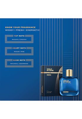 Wild Stone Hero Perfume for Men  Eau De Parfum 100ml Luxury Long-Lasting Fragrance Premium Perfume Aromatic & Marine Notes_img_2