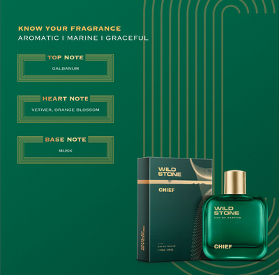 Wild Stone Chief Perfume for Men  Eau De Parfum 100ml Luxury Long-Lasting Fragrance Premium Perfume Infused with Aquatic and Woody Notes_img_2