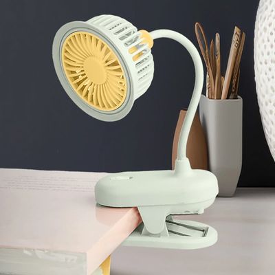 Mini Clip-On Fan Car Desktop Charging Fan Foldable_img_1