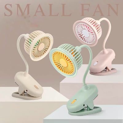 Mini Clip-On Fan Car Desktop Charging Fan Foldable_img_2