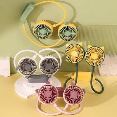 Folding Mini Neck Fan Rechargeable Fan Portable Fan_img_0