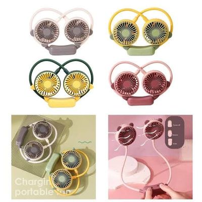 Folding Mini Neck Fan Rechargeable Fan Portable Fan_img_2