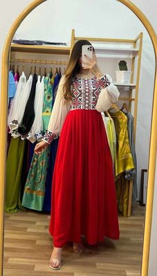 চেরী জর্জেট গাউন_img_0