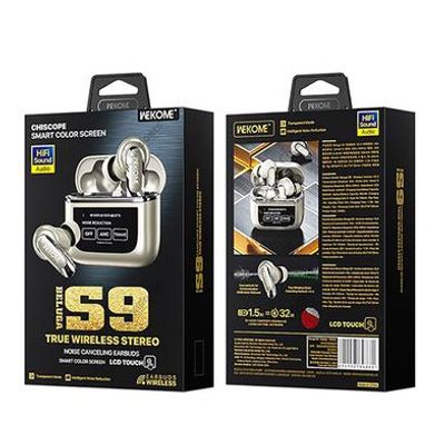 WEKOME Beluga S9 Noise Cancelling Earbuds with Smart LCD Screen_img_0