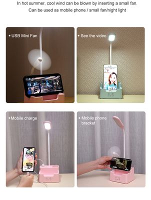 4 in 1 Multi-function LED Desk Lamp With Fan_img_0