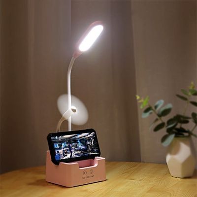 4 in 1 Multi-function LED Desk Lamp With Fan_img_1