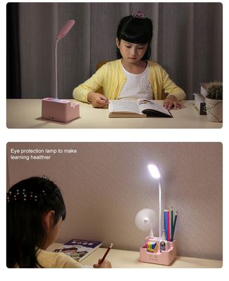 4 in 1 Multi-function LED Desk Lamp With Fan_img_2