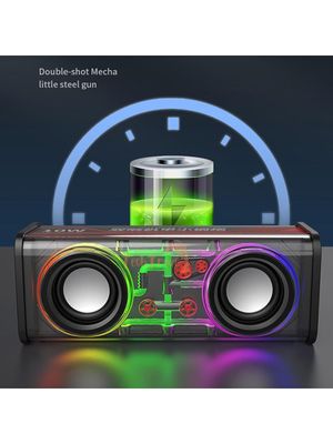 Mecha A88 10W Transparent Dual Bluetooth Speaker_img_2