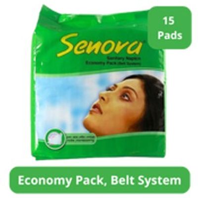 Senora Sanitary Napkin Economy Pack Belt System 15 pads_img_0