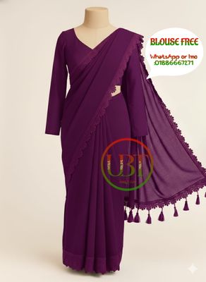 প্রিমিয়াম লেস টারসেল শাড়ি_img_14