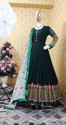 Semi –Embroidery & Sequence Work Party dress_img_2