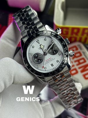 Tudor Chronograph White Dial Silver Chain_img_0