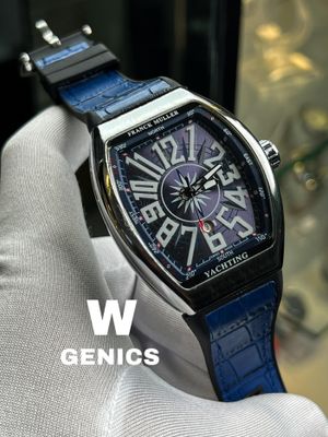 Franck Muller Non Chrono Simple Blue Belt Silver Case_img_0