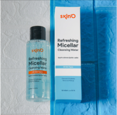 skinO Refreshing Micellar Cleansing Water ( মেকআপ ও দূষণ দূর করে ত্বককে করে সতেজ, ময়শ্চারাইজড এবং আরামদায়ক। )_img_1