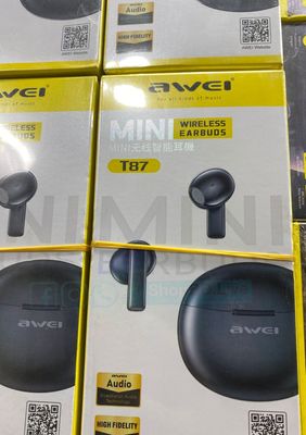 Awei T87 TWS Wireless Bluetooth Earbuds | 20H Playtime, Low Latency, High Bass | Price in BD_img_1