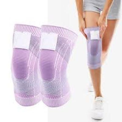 Knee Compression Sleeve With Patella Stabilizer Straps (1 pair)_img_1