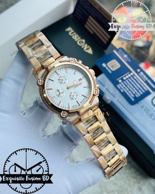 GC Rose Gold White Dial Chronograph Watch (AA Grade)_img_0
