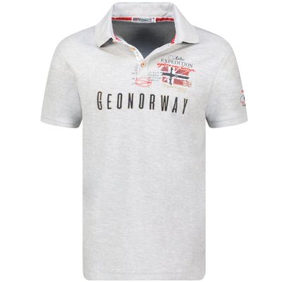 Men's - 100% Cotton Short Sleeve Polo Shirt Light Grey_img_0