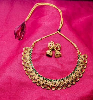 Rajlaxmi Temple Choker Set_img_1