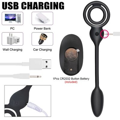 25cm Long Cockring Vibrator For Men Anal Plug Penis Ring Prostate Massager Women Vaginal Ball Male Masturbator Sex Toys Couple_img_1