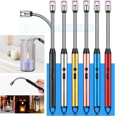 Windproof 360° Rotating USB Rechargeable Electric Arc BBQ Lighter for Candle & Kitchen | Price in BD_img_0