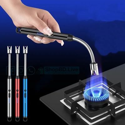 Windproof 360° Rotating USB Rechargeable Electric Arc BBQ Lighter for Candle & Kitchen | Price in BD_img_1