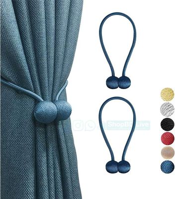 2 Pcs Magnetic Curtain Tiebacks | European Style Decorative Rope Buckle for Sheer & Blackout Curtains | Price in BD_img_2