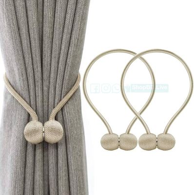2 Pcs Magnetic Curtain Tiebacks | European Style Decorative Rope Buckle for Sheer & Blackout Curtains | Price in BD_img_3