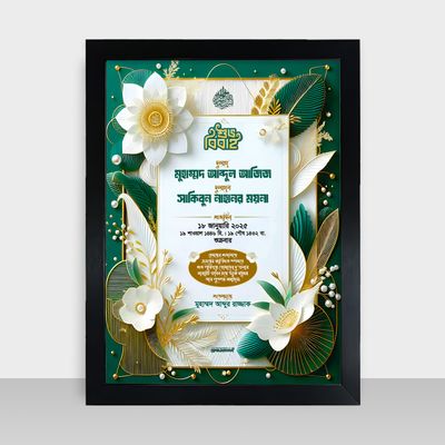 Bibaho Soronika Frame - বিবাহ স্মরণিকা - Code: BS03_img_0