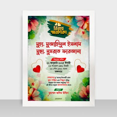 Bibaho Soronika Frame - বিবাহ স্মরণিকা - Code: BS05_img_1