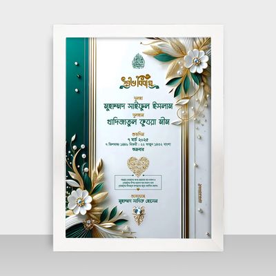 Bibaho Soronika Frame - বিবাহ স্মরণিকা - Code: BS15_img_1
