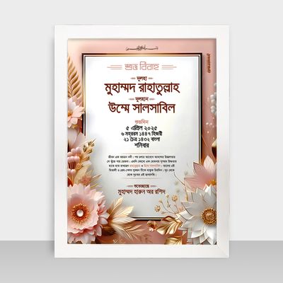Bibaho Soronika Frame - বিবাহ স্মরণিকা - Code: BS19_img_1
