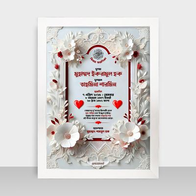 Bibaho Soronika Frame - বিবাহ স্মরণিকা - Code: BS20_img_1