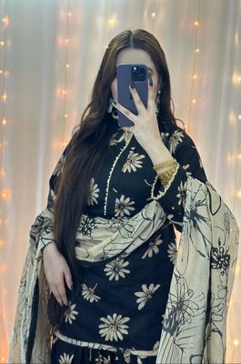 Black Floral Printed Set_img_1